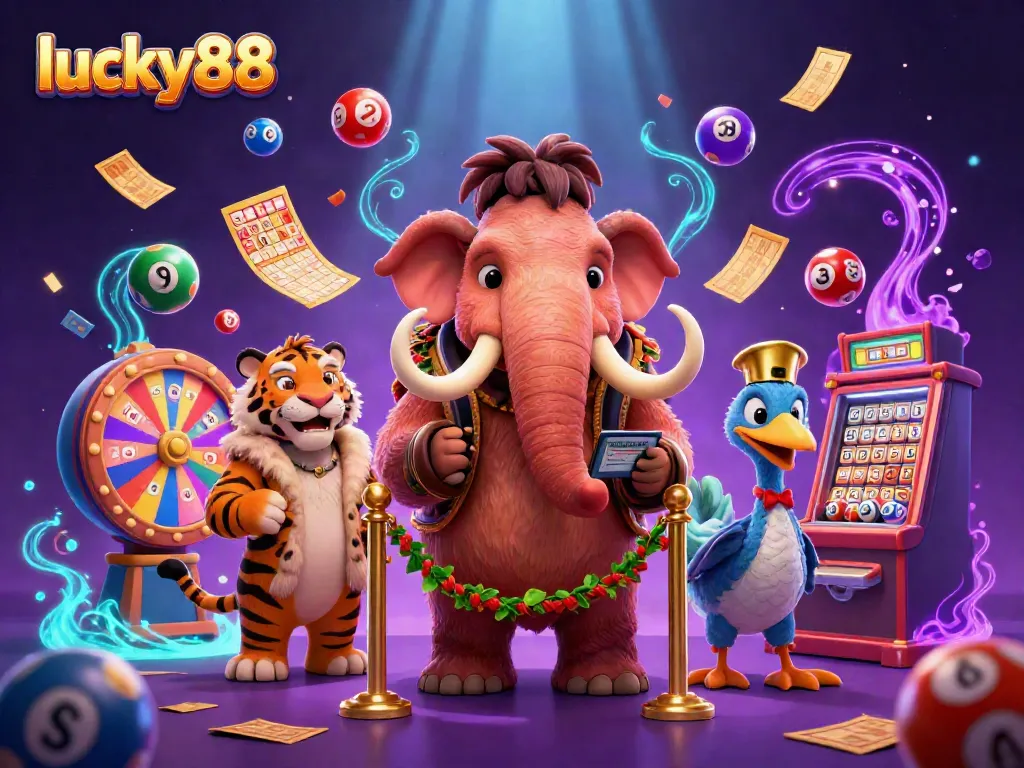 Experience the lively atmosphere at lucky88 with vibrant decorations and festive elements.