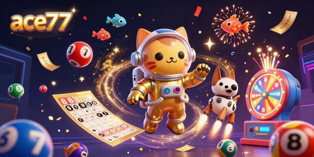 Experience thrilling gameplay at ace777 with vibrant characters and dynamic casino elements.