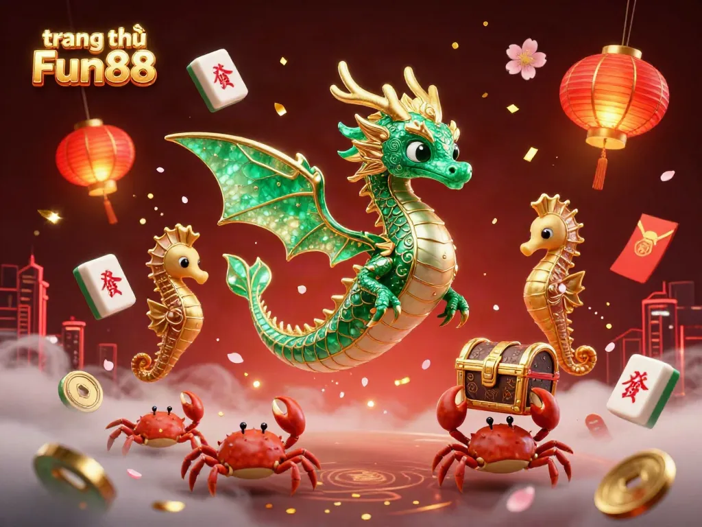 Experience the thrill of gaming on trang chủ Fun88 with vibrant characters and exciting casino elements.