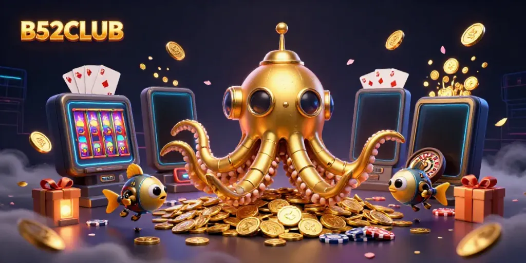 Experience thrilling wins at B52CLUB with vibrant slot games and captivating casino visuals.
