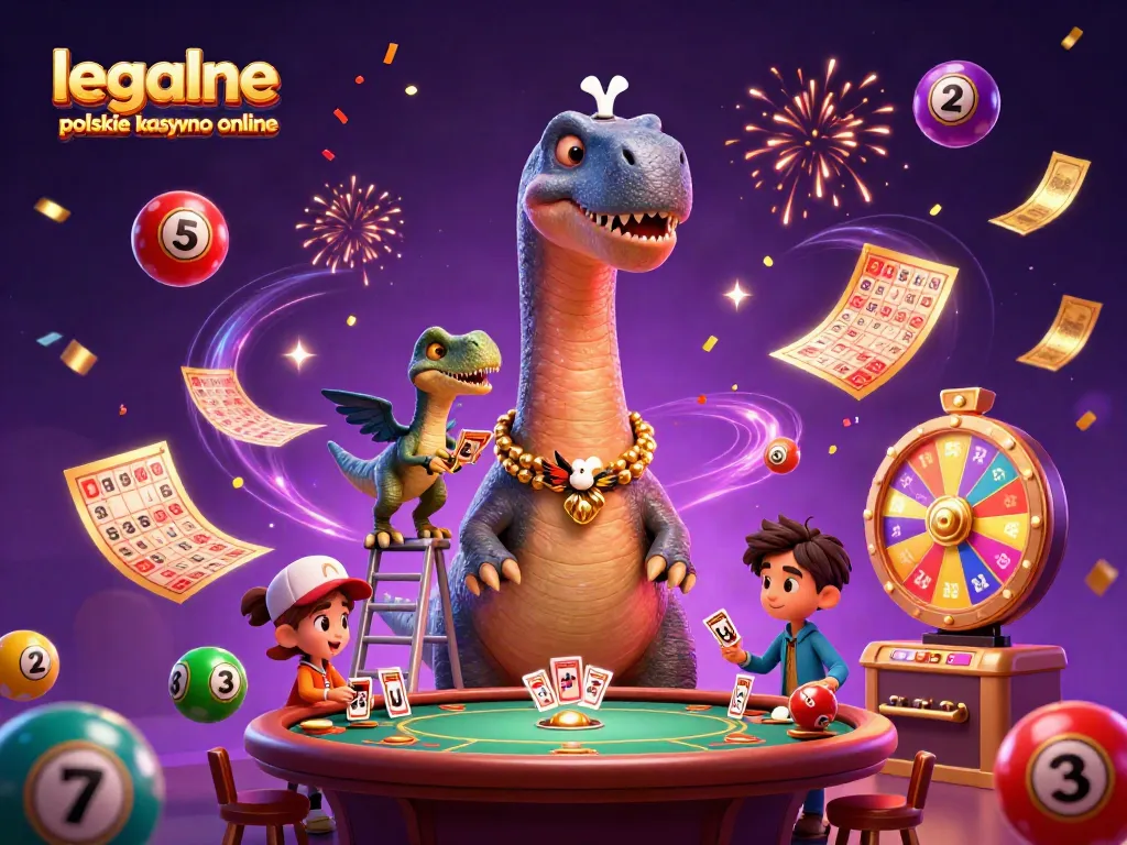 Experience gaming excitement at a legalne polskie kasyno online with vibrant illustrations and interactive elements.