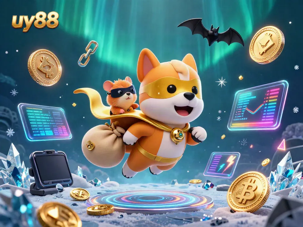Play exciting games at uy88 with a superhero dog championing rewards and crypto fun!