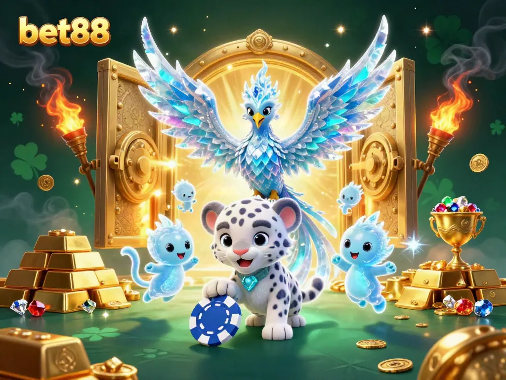 Experience thrilling moments at bet88 with 3D characters and casino elements lighting up the gaming scene.