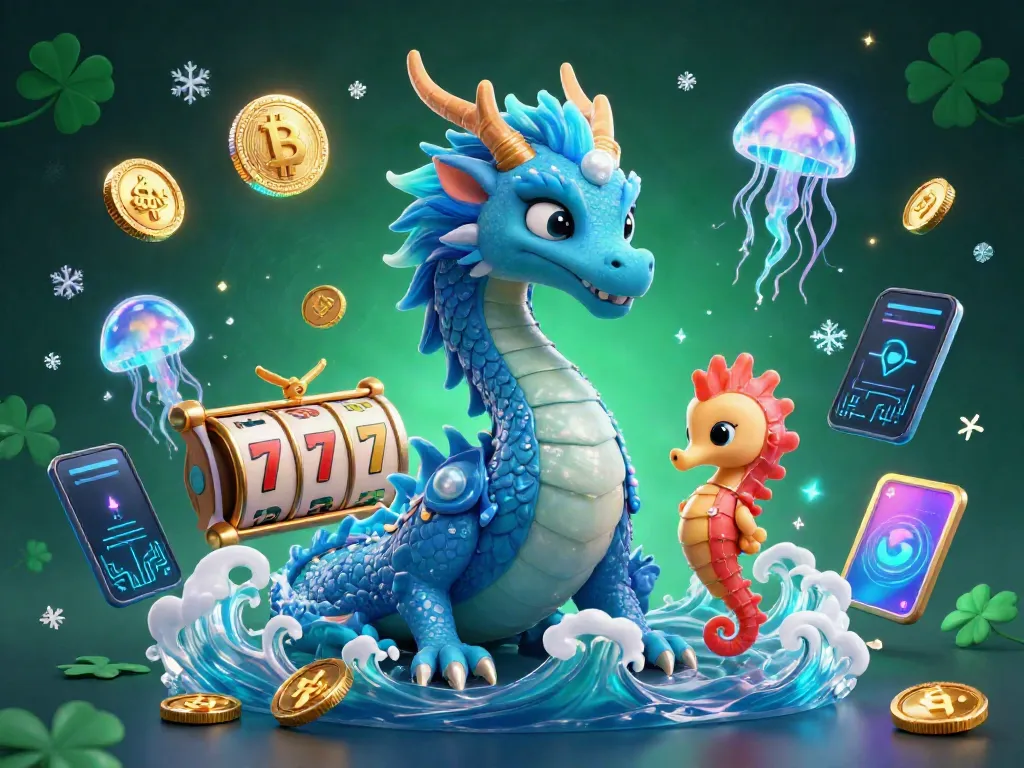 S666 showcases a vibrant 3D casino scene with a mystical dragon and playful seahorse, perfect for winning big.