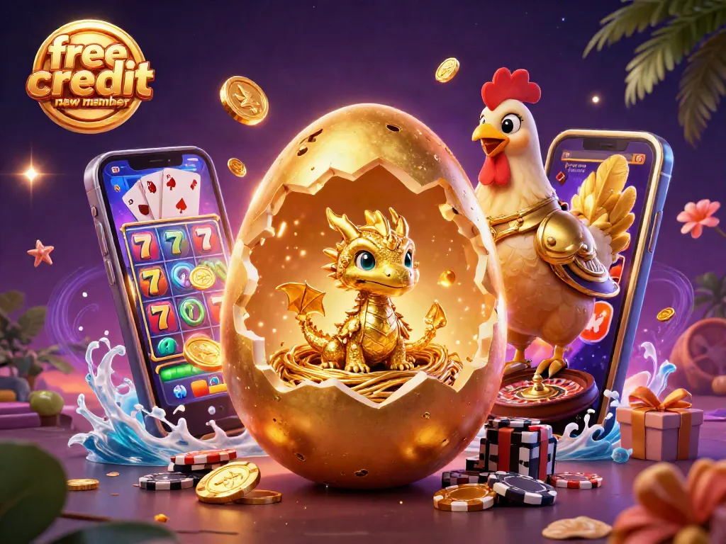Play the slots and win big with free credit new member offers at casinos.