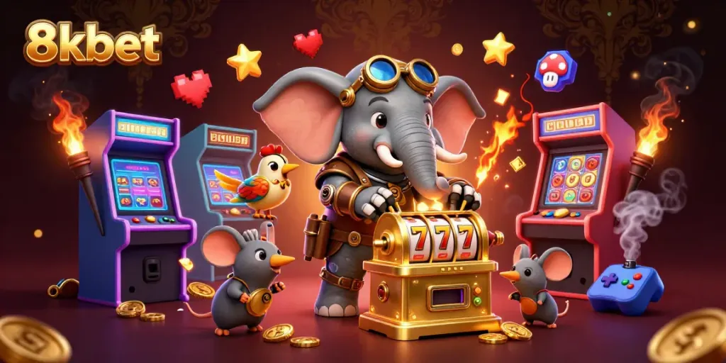 Engage in thrilling gameplay at 8xbet with vibrant slot machines and immersive casino elements.