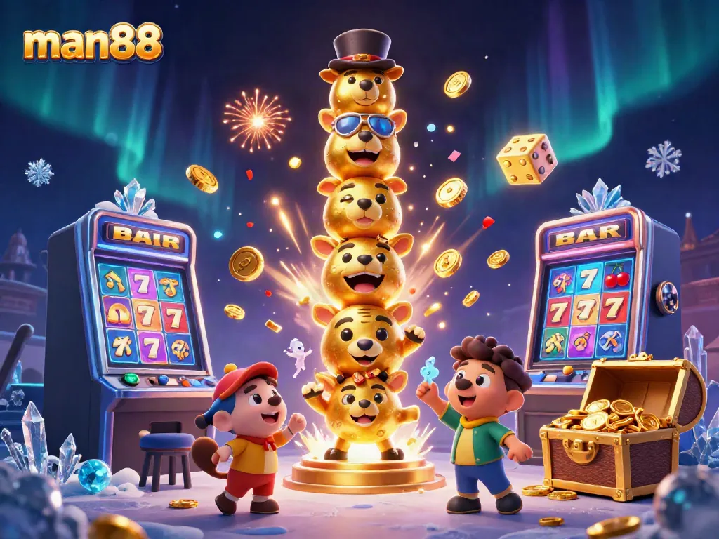 Experience the thrilling action of man88's online casino with vibrant slots, games, and a dynamic atmosphere.