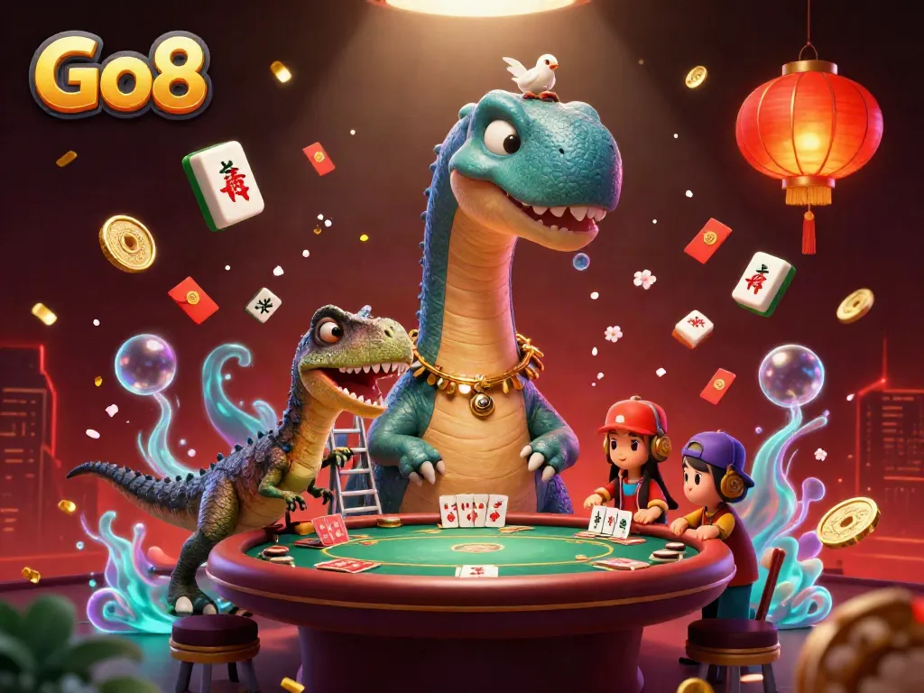 Enjoy exciting games at Go8 casino with vibrant elements and engaging characters.