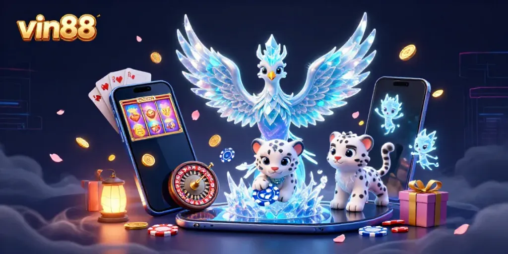 Experience thrilling gameplay and vibrant excitement at vin88 with unique 3D characters and casino elements.