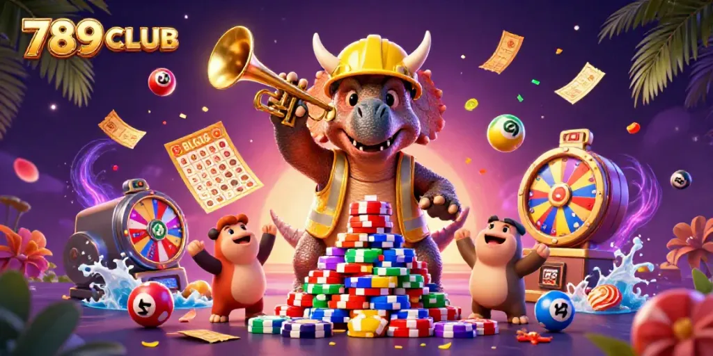 Experience a thrilling moment at 789CLUB with a festive celebration of gaming elements.