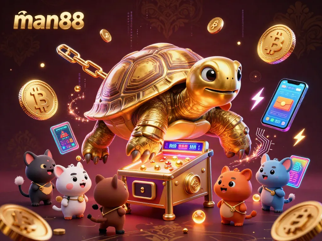 Engage with exciting games at man88, featuring vibrant 3D scenes of digital fun and interaction.