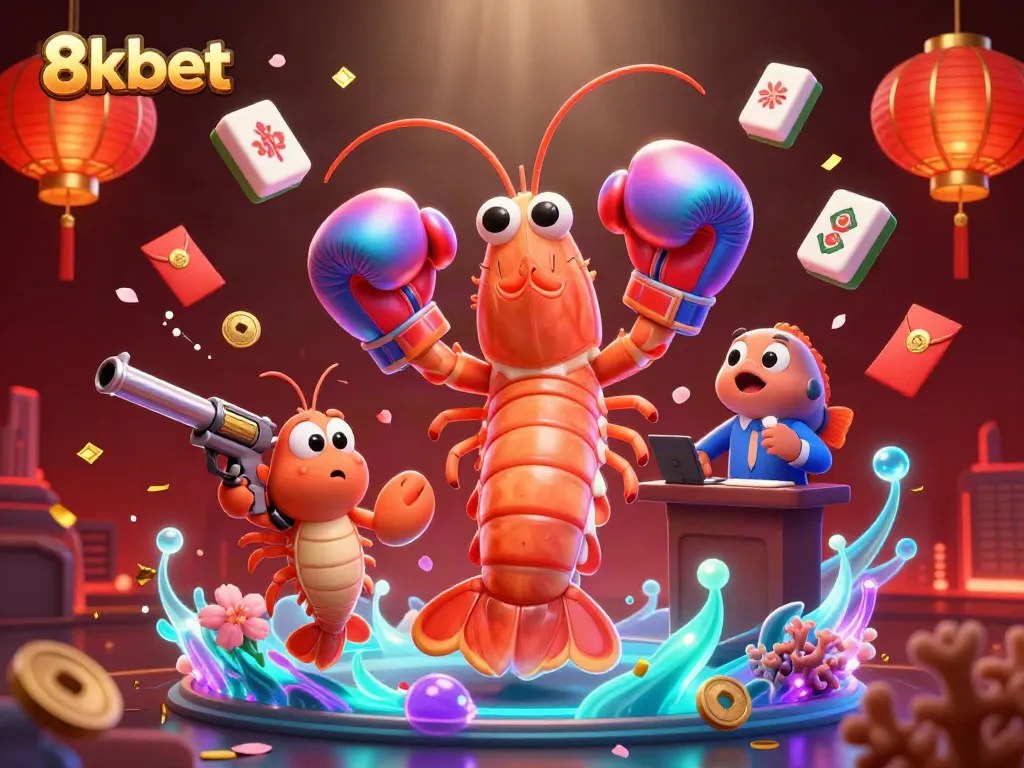 Engage in thrilling wins at 8kbet with captivating games and vibrant visuals in a bustling casino atmosphere.
