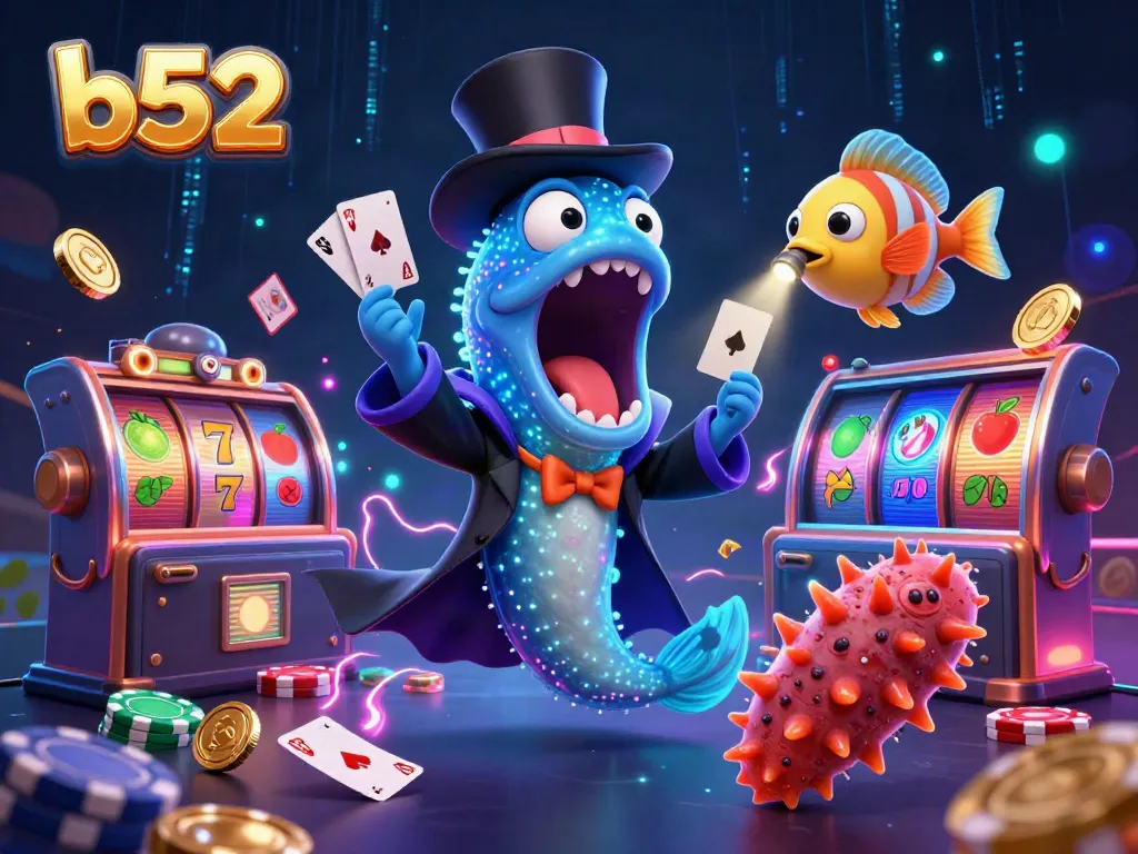 Engage with b52's mesmerizing casino magic featuring a deep-sea gambler's magical card tricks.