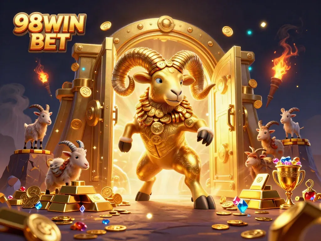 Experience thrilling wins with 98WIN BET at a vibrant online casino scene filled with treasures and excitement.