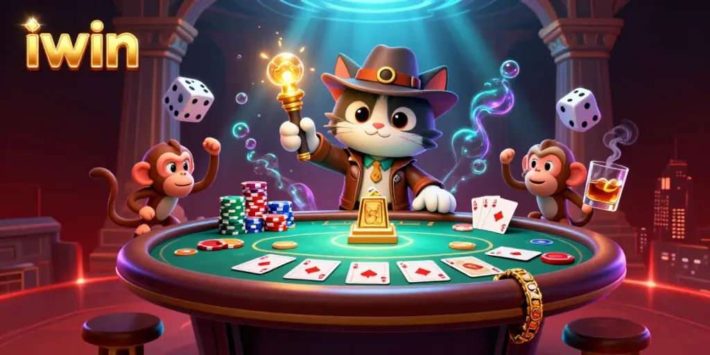 Engage in thrilling gameplay with the iwin casino explorer cat discovering golden treasures.