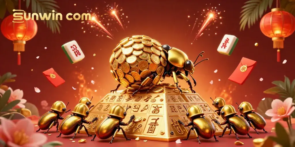 Experience the thrill of winning with sunwin com in an engaging casino scene filled with vibrant gaming symbols and dynamic action.