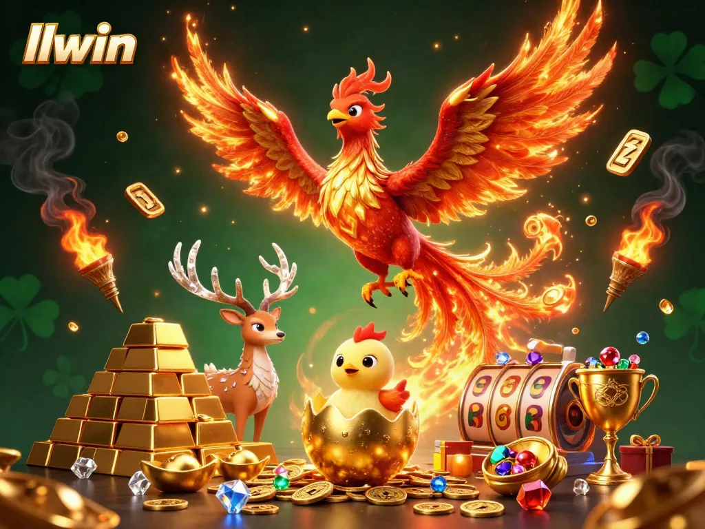 Experience thrilling wins at llwin with vibrant 3D fantasy symbols and rich casino elements.