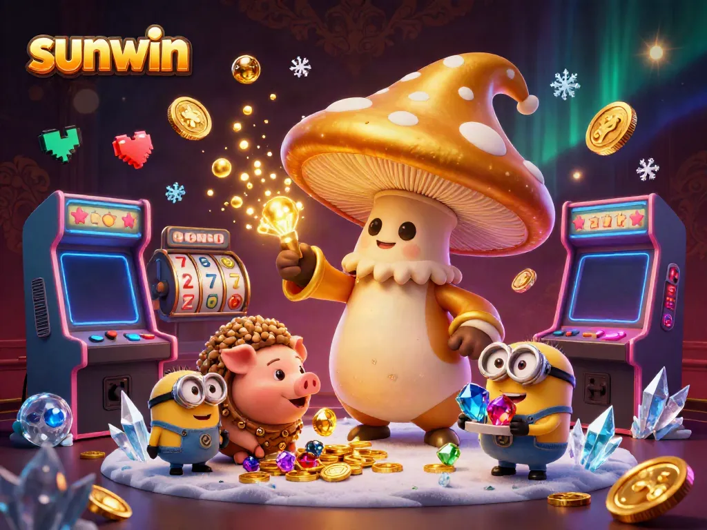 Engage in epic gaming with sunwin's wizard and treasures amidst dynamic slot reels and magical elements.