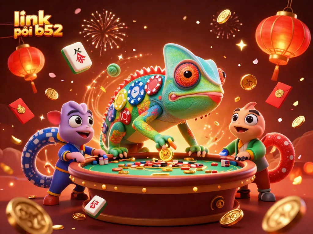 Experience the excitement and winnings at link vào b52 casino with vibrant 3D characters and festive elements.