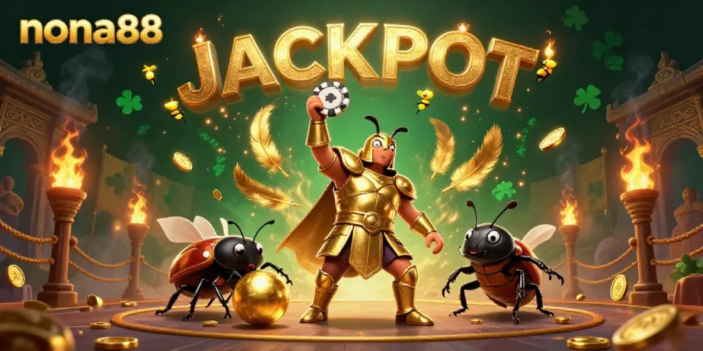 Permainan RTP NONA88 dengan simbol keberuntungan yang menginspirasi pemain untuk menang.