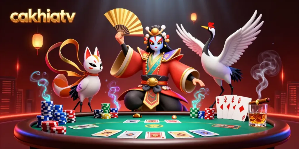Experience engaging gameplay at cakhiatv with dazzling poker table action and vibrant casino visuals.