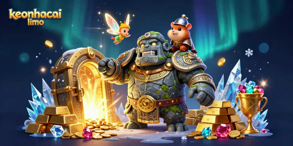 Experience winning strategies with keonhacai limo in a rich casino scene filled with treasures.