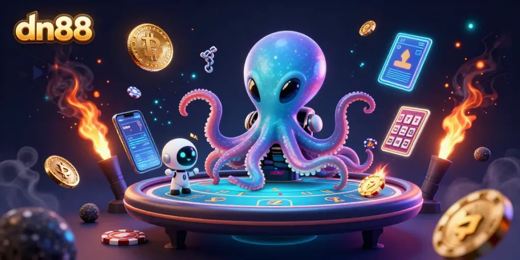 Experience thrilling poker action with dn88 in a vibrant alien casino universe.