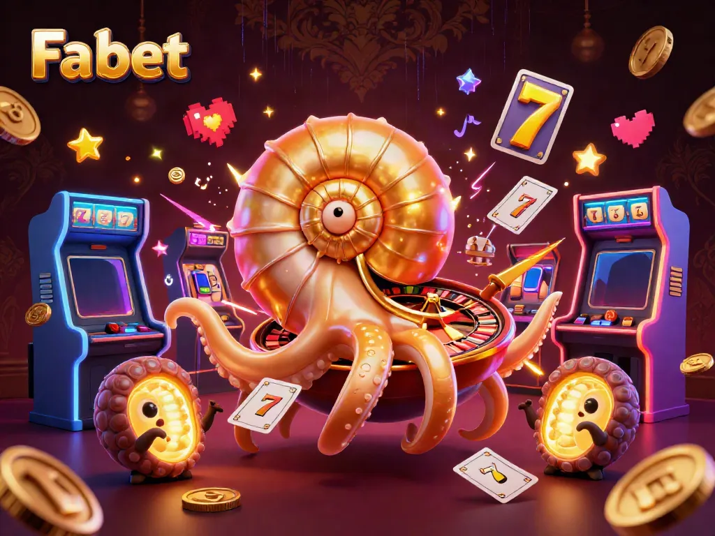 Engage in the thrilling world of Fa bet with an ancient nautilus holding cards and slot reels.