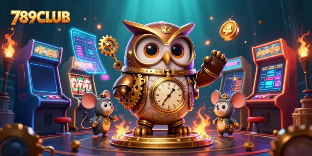 Engage in thrilling gaming at 789CLUB with charismatic characters and vibrant casino elements.