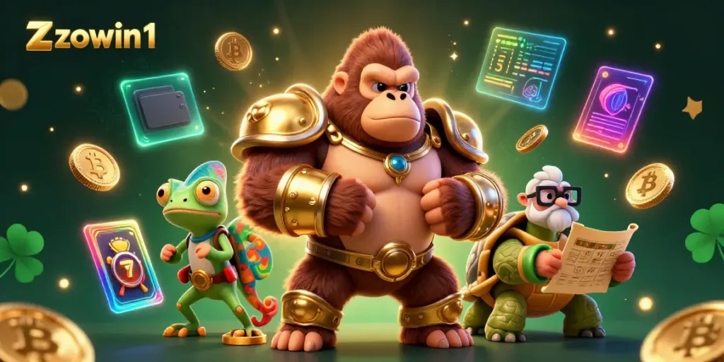 Experience exhilarating action with zowin1 as vibrant casino characters engage in gaming excitement.